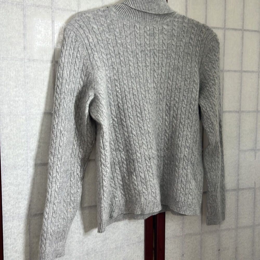 CHARTER CLUB 2 PLY 100% CASHMERE TURTLENECK‎ SWEATER SIZE L